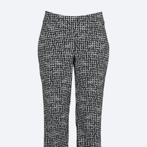 SALE: Up! Ankle Pant - pull-on, B&W with Pearl Button Accent - Picture 10 of 10